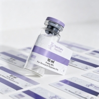 Étiquettes autocollantes en vinyle fin et léger pour flacons de peptides, imperméables, 2 ml, 10 ml, 15 ml, pour emballages de poudre de peptides légers
