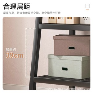 Multi Tier Standing <b>Shelf</b> 5 Layers Metal Storage <b>Rack</b> For Kitchen Bathroom Bookshelf Organize Home Office Living Room - Product Image 3