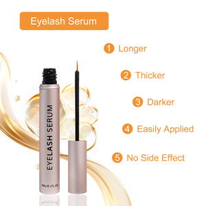 Bestes Natürliches Wimpernwachstums- und Augenbrauenserum Fortschrittliche Wimpernflüssigkeit Chinesisches Gold- und Weiß-Rizinusöl Wimpernwachstumsbehandlung - Product Image 5