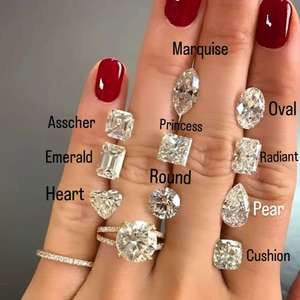 Anillo de Compromiso de Lujo de 14k y 18k con Certificado IGI, CVD, HPHT, VVS, Cultivado en Laboratorio, para Mujer, Corte Pera, para Boda - Product Image 6