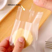 Bolsa de Plástico Reutilizable con Cierre Autoadhesivo Transparente MOPP, Mate, Duradera, de Grado Alimenticio, Personalizada, para Galletas, Bizcochos y Pan