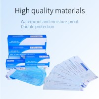 Sacs de stérilisation Medcolor certifiés ISO pour autoclave, pour instruments dentaires, avec triple bande de scellage auto-adhésive en papier hydrocolloïde
