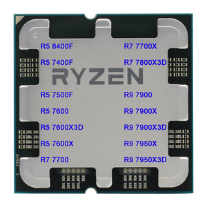 Processeur AM5 AMDR5 8400F 7400F 7500F 7600X 7600 7600X3D R7 7700X 7700 7800X3D R9 7900 7900X 7900X3D 7950X 7950X3D A620M-K CPU C - Product Image 1