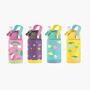 New 12oz 14oz Insulated Stainless Steel Toddler Kids Flask Travel BPA Free Vacuum Children Water Bottle School