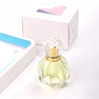 Flacon de parfum de luxe exclusif 50 ml vide en verre sérigraphié design élégant avec bouchon à vis, flacon de parfum respectueux des cheveux