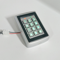 Lector Independiente con Carcasa Metálica, Teclado Retroiluminado, 125KHz EM ID RFID, Sistema de Control de Acceso con Tarjeta de Proximidad para Cerradura de Puerta