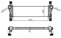 Venta Directa de Fábrica, Intercooler de Aluminio y Plástico para Ford Ranger 2012- 5271339, Piezas de Auto, Motor