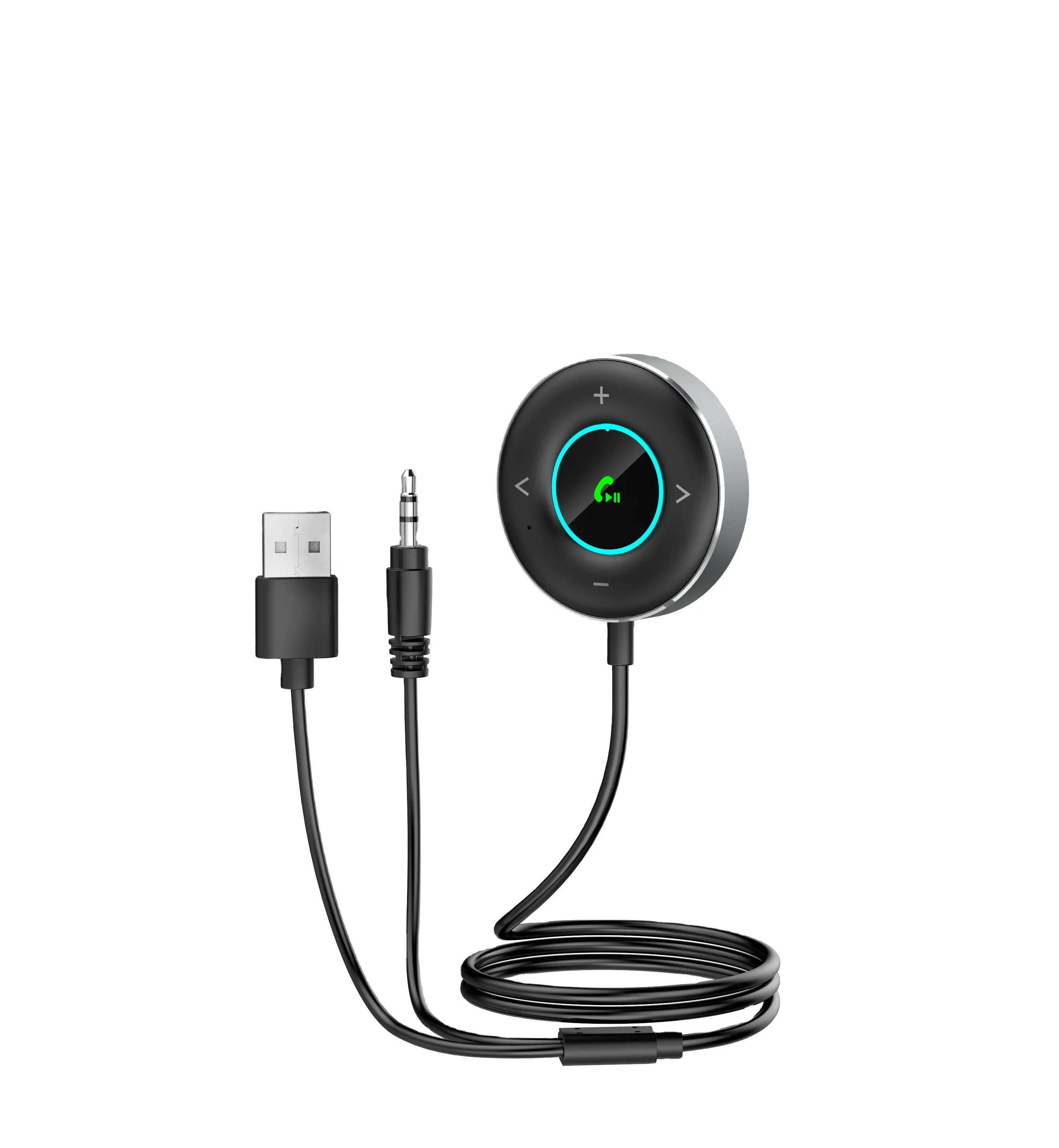 AGETUNR yeni J50 evrensel Bluetooth 5.3 USB müzik alıcısı için 3.5mm jack ses adaptörü ev/araba handsfree otomatik bağlantı 2 bağlantı