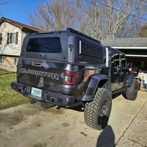 Tettuccio Modulare in Alluminio Resistente, Copertura Impermeabile e Chiudibile per Cassone Jeep Gladiator JT 4x4, Accessori Fuoristrada - Product Image 3