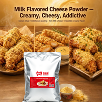 Poudre de saupoudrage au fromage aromatisée au lait, vente en gros directe usine, plusieurs saveurs disponibles, assaisonnement pour snacks et poulet en vrac