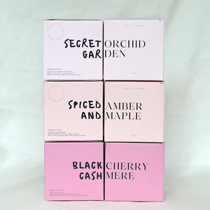 Nhà Máy Tùy Chỉnh Màu Hồng Màu Quà Tặng Gấp Hộp Giấy Mỹ Phẩm Nến Hộp Bao Bì In - Product Image 4