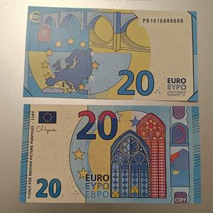 Billets de banque <span class=keywords><strong>euro</strong></span> de dessin animé en papier, accessoires de tir, pour utilisation en festival, fête, film, musique, et comme billets numériques factices - Product Image 3