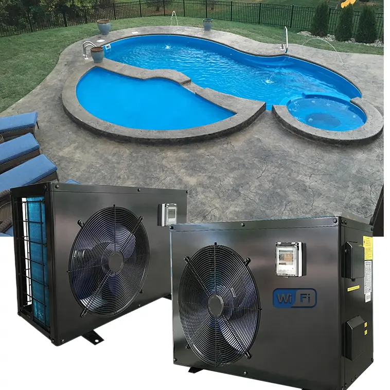 Inversor 4-28KW R410a OSB OEM calentador de aire a agua de gas verde enfriador bomba de calor calentador y enfriador de piscina