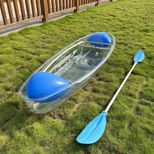 Kayak Transparente <span class=keywords><strong>de</strong></span> PC <span class=keywords><strong>de</strong></span> 2.44m para 1 Persona, Colorido, Ligero, Directo <span class=keywords><strong>de</strong></span> Fábrica, para Pesca y Recreación en Lagos - Product Image 2