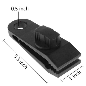 Tarpaulin <b>Clip</b> Tent High Quality Canopy <b>Clip</b> Buckle Outdoor Wind Rope Clamps Reusable Awning Mountaineering Camping Accessories - Product Image 5
