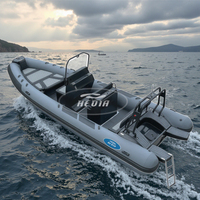 Bateau gonflable en aluminium du sport SP650 680 Hypalon de la CE Chine 22ft à grande vitesse avec la tente Bimini bateau de pêche gonflable avec le moteur