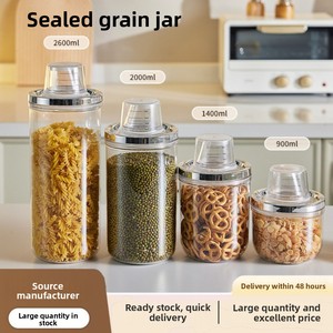 Boîte de rangement en plastique pour céréales, grande capacité, anti-insectes, pour pâtes, grains de café, boîte de rangement scellée pour la cuisine - Product Image 5