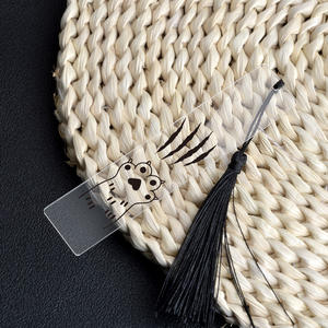 Acrylique marque-page couleur impression créative mignon animal <span class=keywords><strong>griffe</strong></span> gland oreille signet fille étudiant petit cadeau - Product Image 3