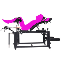 Chaises érotiques multifonctionnelles BDSM avec masturbateur masculin, machine sexuelle double, orgasme forcé, bondage, chaise pieuvre