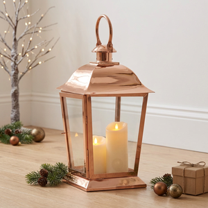 Wholesale High Quality Rose <b>Gold</b> Plated Steel Candle <b>Lantern</b> for Home & Outdoor Decoration - Product Image 6