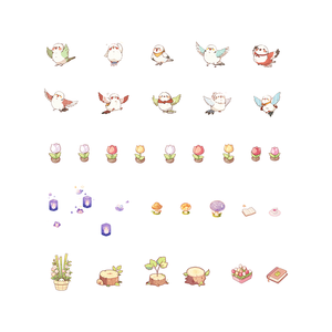 UNIK 3D-Szene dekorative Aufkleber Wald Baumhaus Vögel Tiere Cartoon Miniatur stereo skopische Landschaft Quiet Cutting Aufkleber - Product Image 4