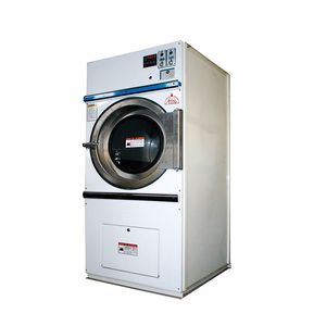 Secadora de ropa eléctrica automática con carcasa de acero inoxidable de 30 libras de capacidad, equipo de lavandería comercial - Product Image 1