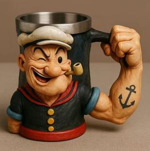 Taza de Resina Personalizada 3D de Popeye, Taza de Café Creativa, Regalo Artesanal - Product Image 4