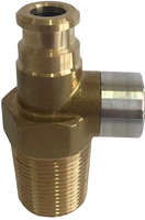 Ventes directes d'usine HPb59-1 vanne de cylindre GPL en laiton avec serrure de remplissage