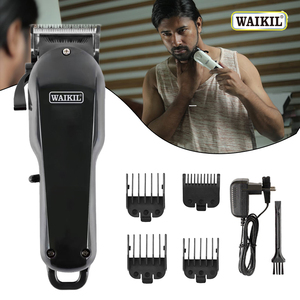 WAIKIL professionale Cordless elettrico rasatura macchina miglior barbiere <span class=keywords><strong>capelli</strong></span> <span class=keywords><strong>per</strong></span> Clipper <span class=keywords><strong>per</strong></span> gli uomini nuovo acciaio inox inglese - Product Image 4