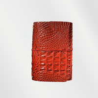 Carnet A5 de luxe à texture crocodile, gaufré, avec logo personnalisé, en cuir PU, couverture rigide, agenda professionnel, papeterie personnalisée
