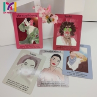 Impression de cartes de tarot personnalisées OEM/ODM en feuille métallisée, jeu de divination à collectionner, boîte de cartes imprimée sur mesure, échantillonnage rapide