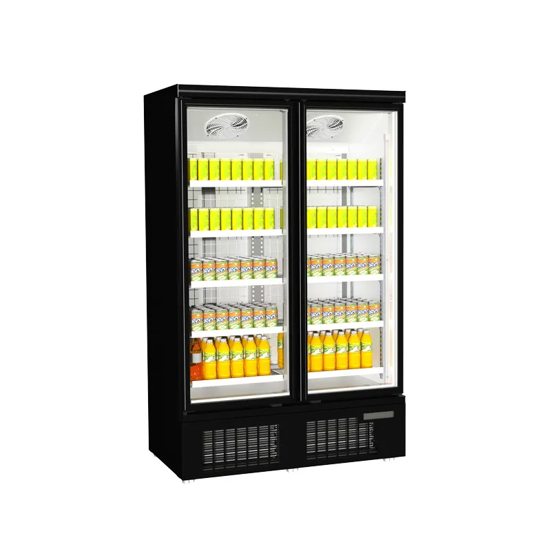 Commercial Grocery Convenience Store Supermarket Upright Display Showcase glass door Freezer Refrigerator