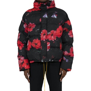 Custom Logo Casual Winter Warm Canvas Bomber <b>Jacket</b> with Single Button Closure Breathable & Windproof <b>Letter</b> Pattern for <b>Men</b> - Product Image 2