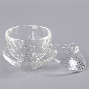 ถ้วยแก้วคริสตัลขัดเงาสำหรับใส่ยาทาเล็บแบบมีฝาปิด ขนาดเล็ก เหมาะสำหรับงานแต่งงาน - Product Image 3