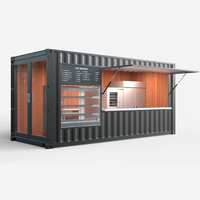 Offre Spéciale kiosque de conteneurs de restauration rapide à domicile, café-boutique de conteneurs préfabriqués