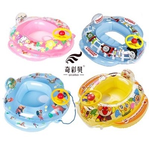Qicaibei – anneau de natation gonflable pour enfants, en PVC épais, anti-étouffement, pour nourrissons et tout-petits, design de dessin animé, de 0 à 24 mois - Product Image 3