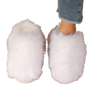 Chaussons d'hiver de luxe pour femmes, en fausse fourrure, chauds et moelleux, pour la maison – Vente chaude - Product Image 5