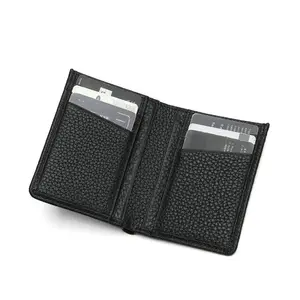 Factory Wholesale New Luxury Fashion Genuine Leather RFID Blocking Card Holder Wallets Minimalist Bifold Purse Wallet