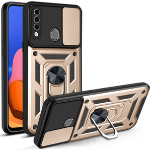Custodia per telefono con supporto ad anello per <span class=keywords><strong>Samsung</strong></span> con finestra scorrevole per fotocamera <span class=keywords><strong>Cover</strong></span> di protezione completa per <span class=keywords><strong>Samsung</strong></span> A16 A06 A14 A20 <span class=keywords><strong>A20S</strong></span> S24 Ultra - Product Image 4