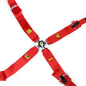Cinto de assento de carro vermelho, cão de corrida de carro avião, fivela extensora, poliéster, nylon, cinta dupla, berger, assento - Product Image 1