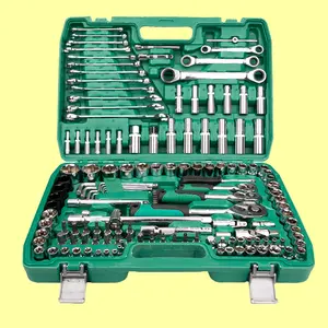 Fornecedor de equipamentos de ferramentas de garagem 151 unidades de chave de soquete de catraca mecânica conjunto de ferramentas fabricante