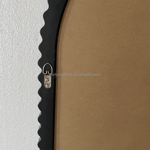 Hiện Đại Màu Đen thân thiện với môi chống cháy nổ thiết kế mộc mạc khung gỗ lượn sóng cong gương cho phòng ngủ phòng khách lối vào tường - Product Image 4