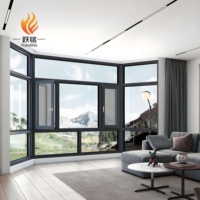 Ventana Abatible Fija de Aluminio con Aislamiento Térmico y a Prueba de Agua, Moderna, para Cocina, con Función Insonorizante y Certificación Energy Star
