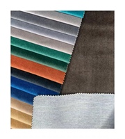 Tapisserie d'ameublement en velours hollandais californie tissu uni pour textile de canapé