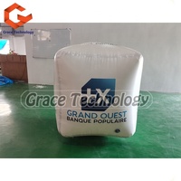Grand cube flottant pour la publicité, bouée de course gonflable SUP avec impression personnalisée, jouets gonflables pour la natation