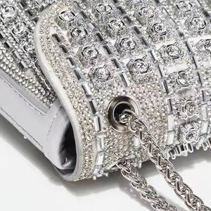 Sac à bandoulière vintage en PU de luxe pour femme THK0339 avec fermeture éclair et chaîne simple - Product Image 3