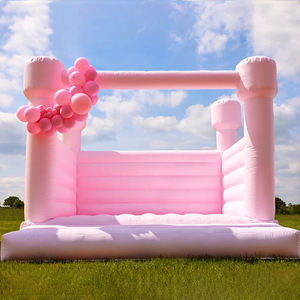 <span class=keywords><strong>Castillo</strong></span> Inflable Blanco para Fiestas al Aire Libre, Bodas, con Tobogán, para Alquiler - Product Image 4