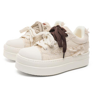 Nuevos Zapatos de Lona para Hombre, Diseño de Plataforma con Entresuela Gruesa de PU, Aumento de Altura de 8 cm, Mocasines Cómodos y Flexibles con Estampado de Leopardo - Product Image 1