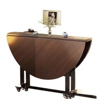 Klappbarer Bambus-Esstisch für Kleine Wohnungen - Multifunktionaler 70% Stapelbarer Wohnmöbel für Wohnzimmer mit Verstärktem Design