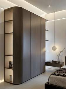 Armadio su Misura Stabile e Durevole con Design Uniforme per Mobili <span class=keywords><strong>da</strong></span> Camera <span class=keywords><strong>da</strong></span> Letto in Progetti Residenziali - Product Image 2